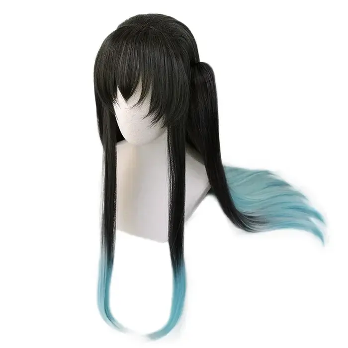 Perruque de Cosplay synthétique Anime Tokitou Muichirou