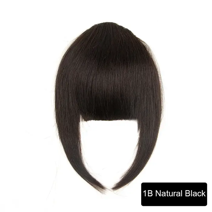 3D coupe émoussée frange de cheveux humains 3 Clips frange de cheveux naturels pince aérienne dans l