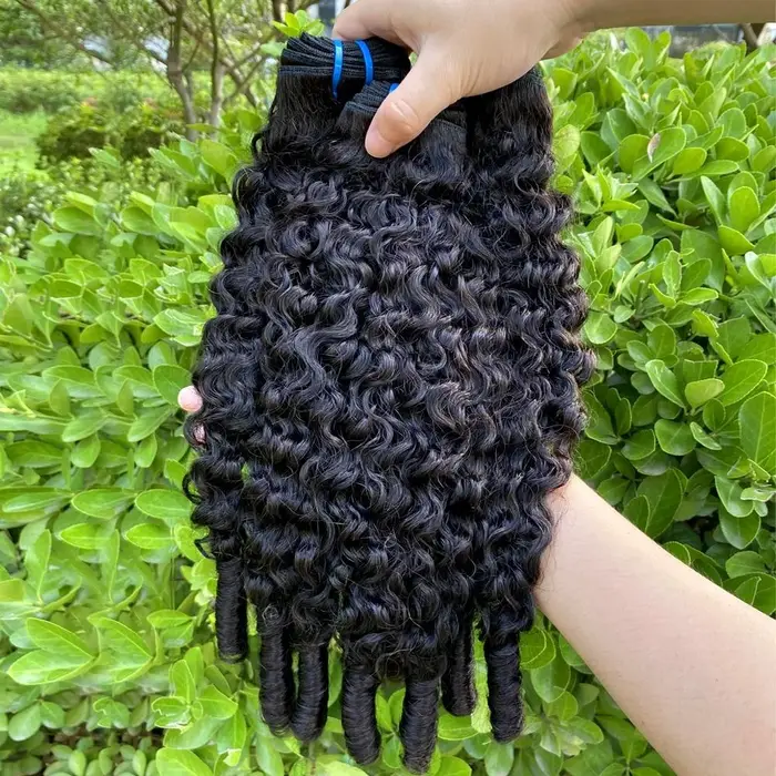 Extensions de Cheveux Humains Bouclés Birmans 100% Naturels