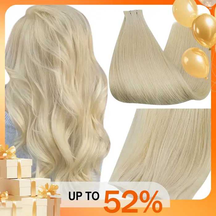 Ugeat – Extensions de cheveux humains, qualité Salon, 12 mois