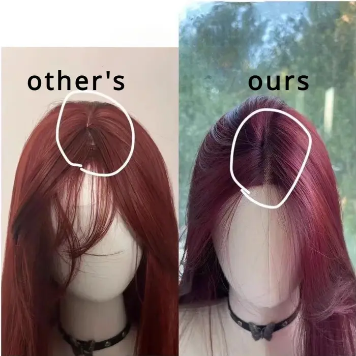Perruque Lace Front Synthétique Longue et Lisse pour Femme
