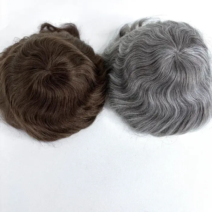 Perruque toupet de haute qualité pour hommes