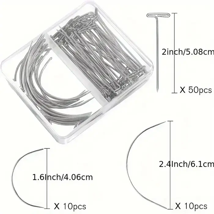 Ensemble d'aiguilles et de fil pour tissage