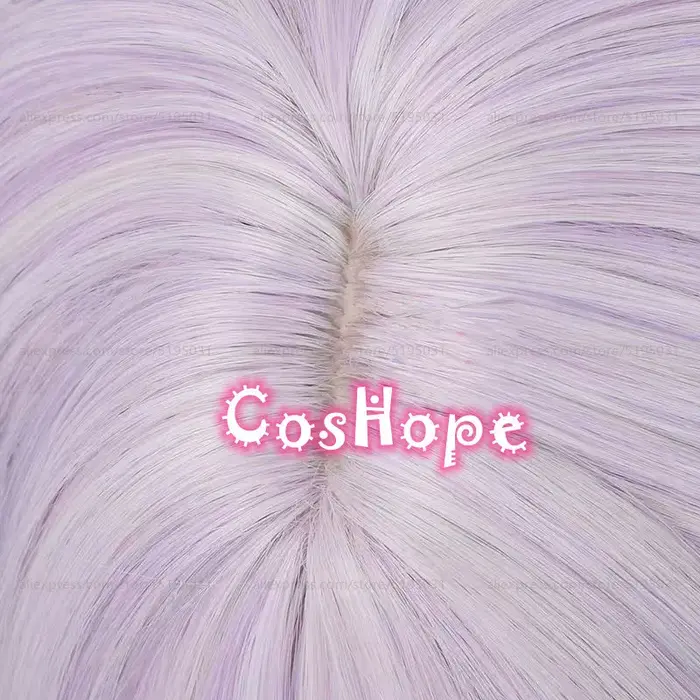 Kirigiri Kyoko Cosplay perruque 80 cm cheveux longs violet clair