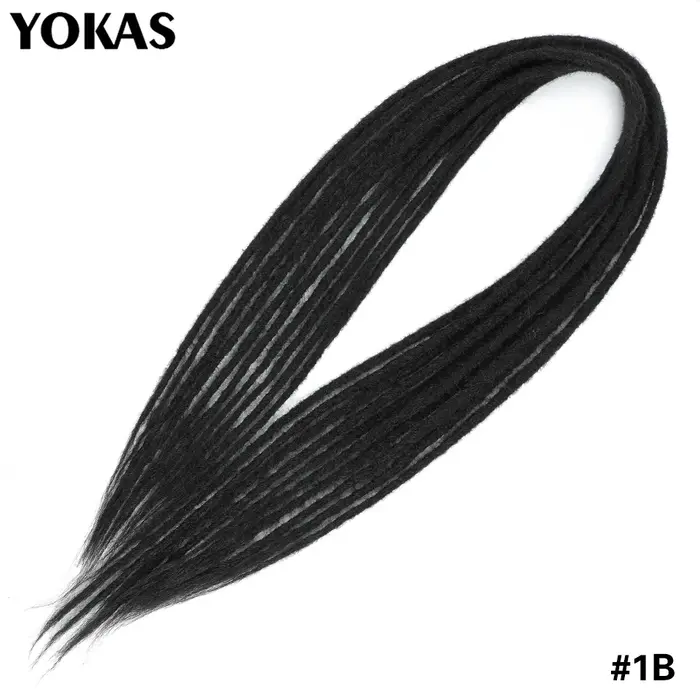 Extensions DE cheveux synthétiques Dreadlock à Double extrémité, 24 pouces, tresses au Crochet, pour