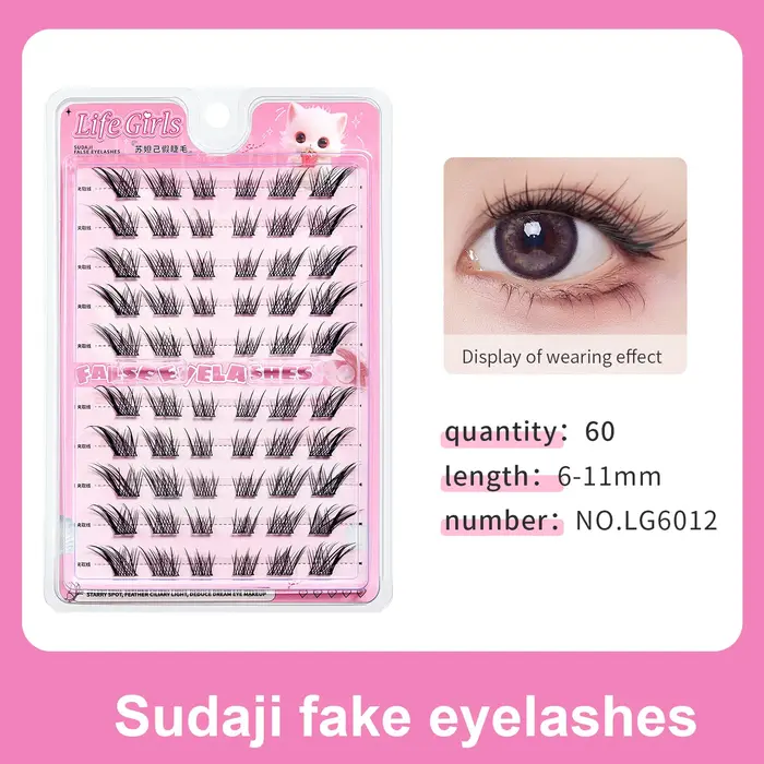 Nouveaux cils auto-adhésifs sans colle Extensions de faux cils cils réutilisables sans colle faux ci