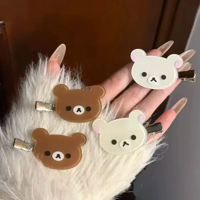Pinces à cheveux ours décontractées