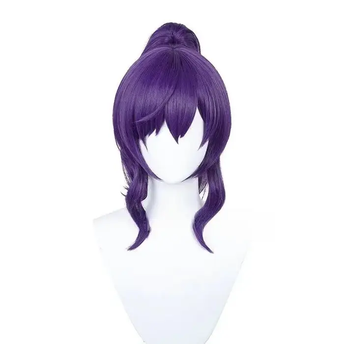 Perruque queue de cheval violette Mafuyu Asahina, perruque de Cosplay longue pour femmes, perruques