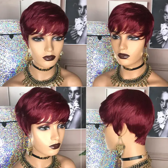 Perruques de cheveux courts