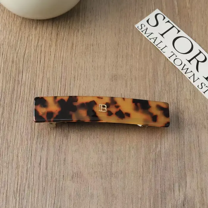 Épingle à cheveux avec lettre B, Version coréenne, pince à saisir en Arc d'acide acétique pour fille