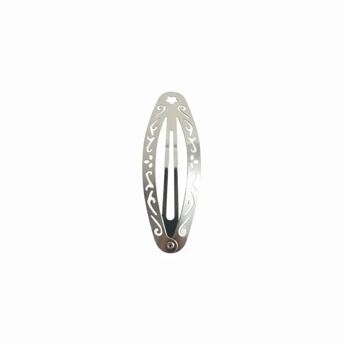 Pince à cheveux tendance à motif ajouré, géométrique Y2K, ovale, à clipser, élégante, pour franges, 
