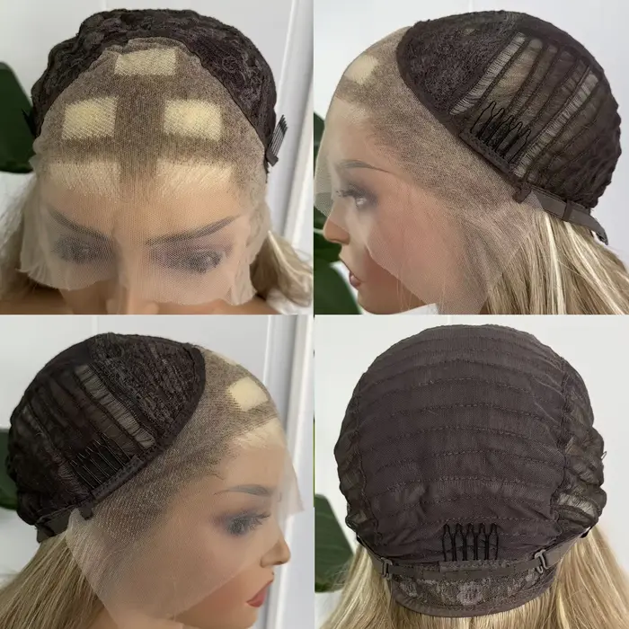 Perruque Lace Front Wig synthétique verte 13x4