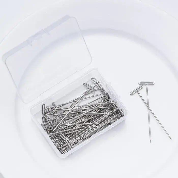 Épingles de fixation pour perruques en forme de T