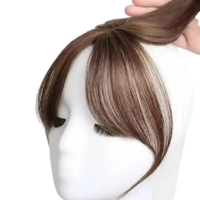 Frange à clipser naturelle pour femme
