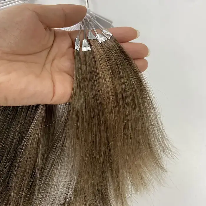 Anneau de couleur de cheveux humains de 61 couleurs pour le salon de toupet des hommes