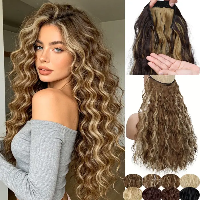 Extensions de cheveux à fil invisible