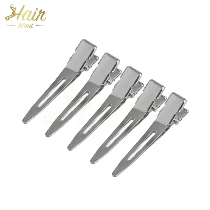 Hair Want-Mini pinces à cheveux bec de canard en métal pour femme