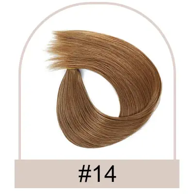 Extensions de cheveux à bandes adhésives, extensions de cheveux humains lisses, 2.5g/pièce, 20 pièce