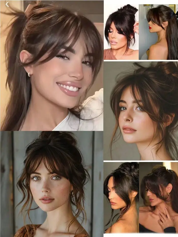 Synthèse perruque partie centrale frange Extensions de cheveux pince devant naturel sans couture fra