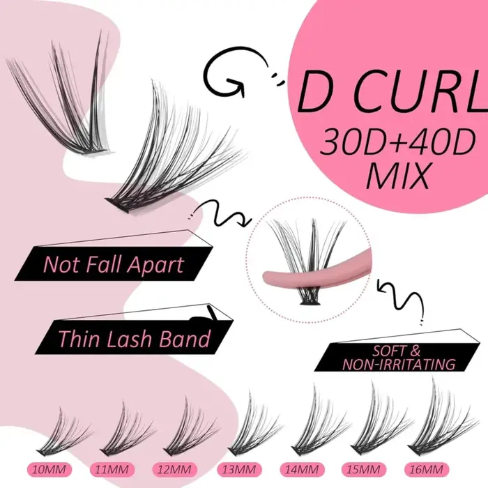 Kit d'extension de cils DIY SENSE LASHES 280 pièces 0