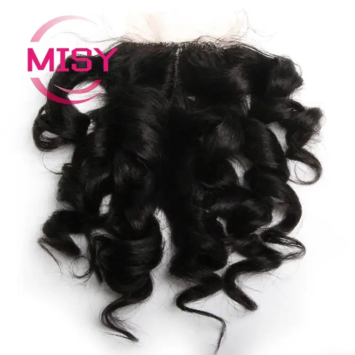 Perruque Brésilienne Naturelle Bouclée, Cheveux Humains Ondulés, Partie T, Partie Centrale Uniquemen