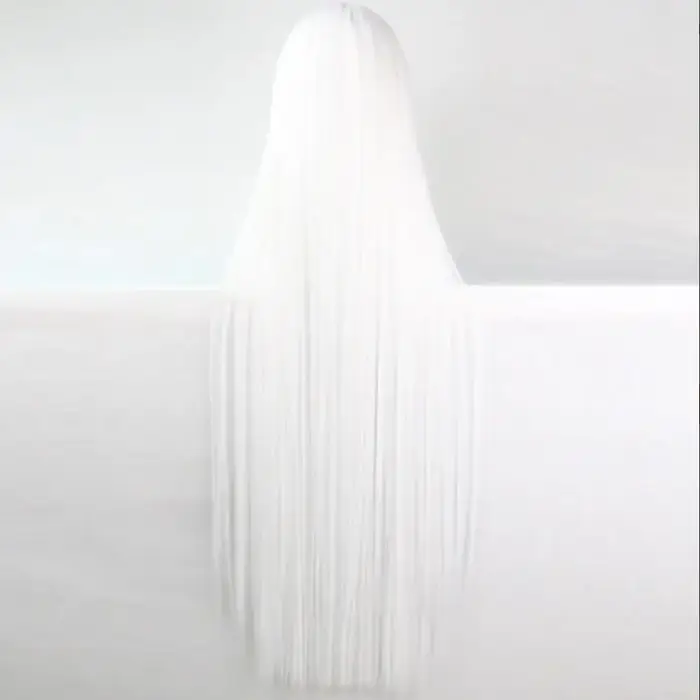 Perruques synthétiques blanches pour femmes