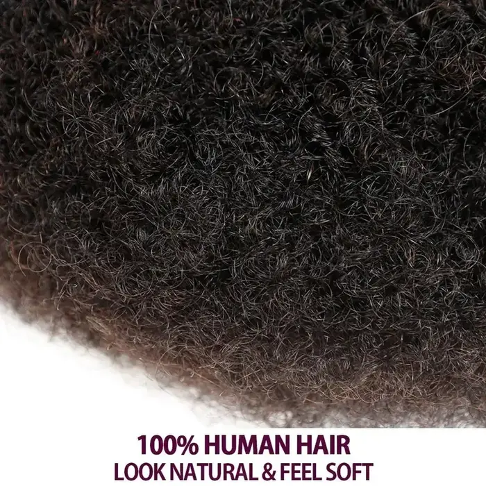 Cheveux humains Afro crépus en vrac de qualité supérieure 4C