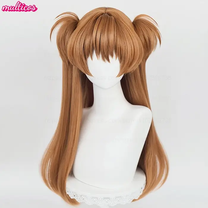 Perruque de Cosplay Anime EVA Asuka Langley Soryu de haute qualité