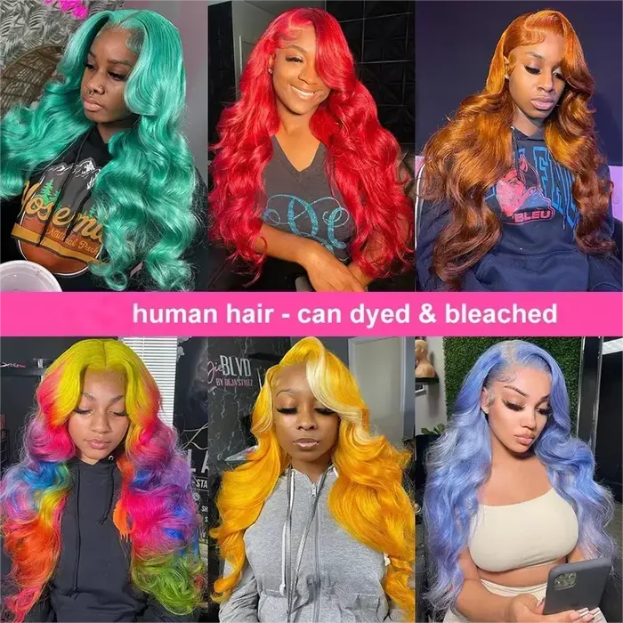 Perruques en cheveux humains avec dentelle 13x4 et 13x6, couleur blonde 613, ondulées, avec dentelle