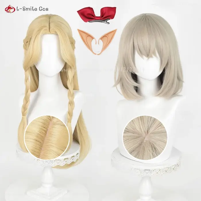 Perruque de Cosplay synthétique Anime Marcille Donato Falin Touden