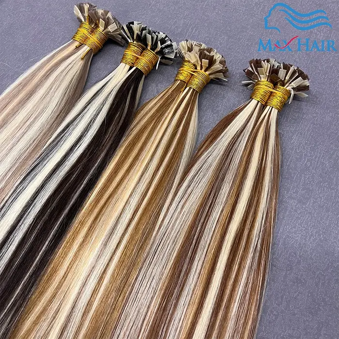 Extension de cheveux humains raides par ktFlat Tip