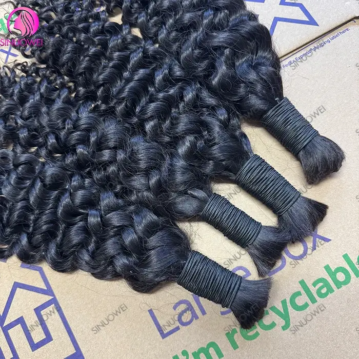 Tressage en vrac cheveux vague d'eau 100%