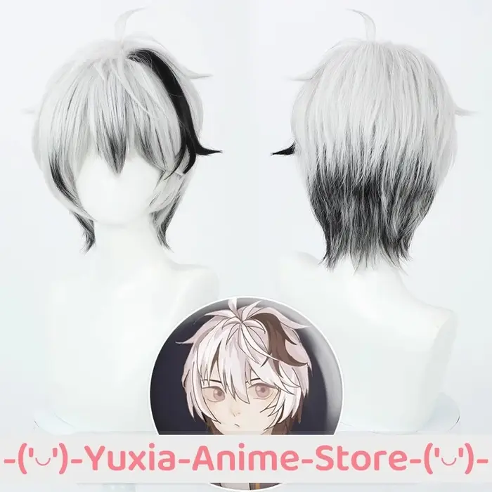 OCALOID V FLOWER V4 Cosplay perruque noir blanc Anime jeu Roleplay fête Costume accessoire perruques
