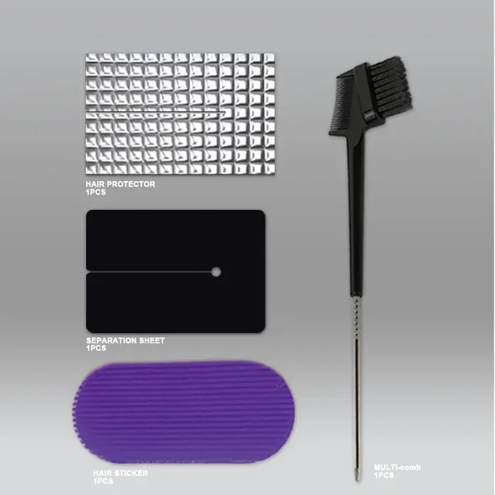 Ensemble d'extensions de cheveux à lumière UV avec outils de colle légère en V et briquet à durcisse