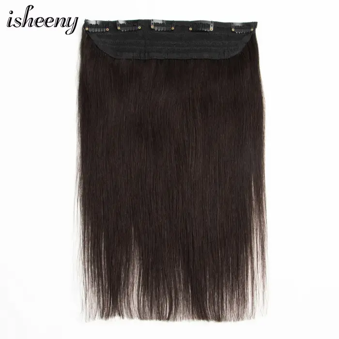 Extensions de cheveux humains Remy brésiliens à clipser