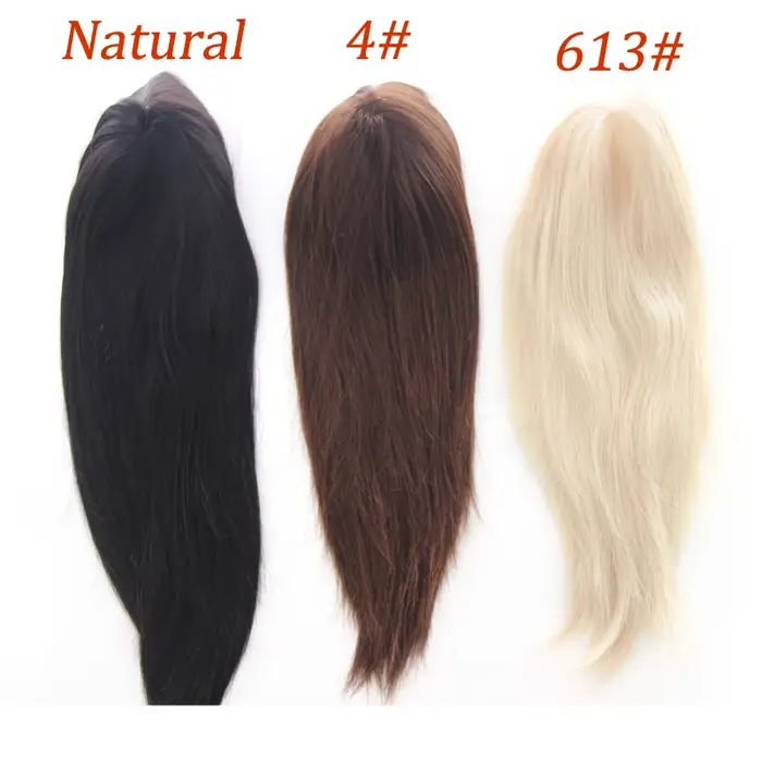 Perruque de base de peau de Topper de cheveux pour des femmes, postiches de cheveux Remy, toupet de 