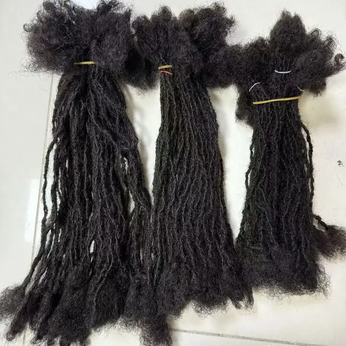 Extensions de micro-locks permanentes Sisterlocks entrelacées faites à la main de 2 mm en cheveux hu
