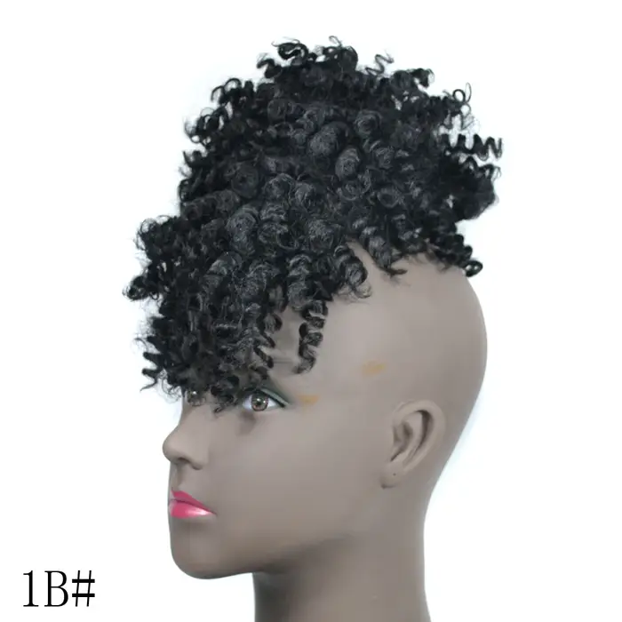 Extensions de chignon afro synthétique