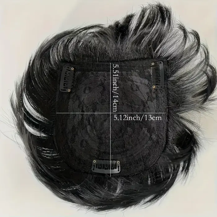 Perruque synthétique pour hommes avec cheveux courts