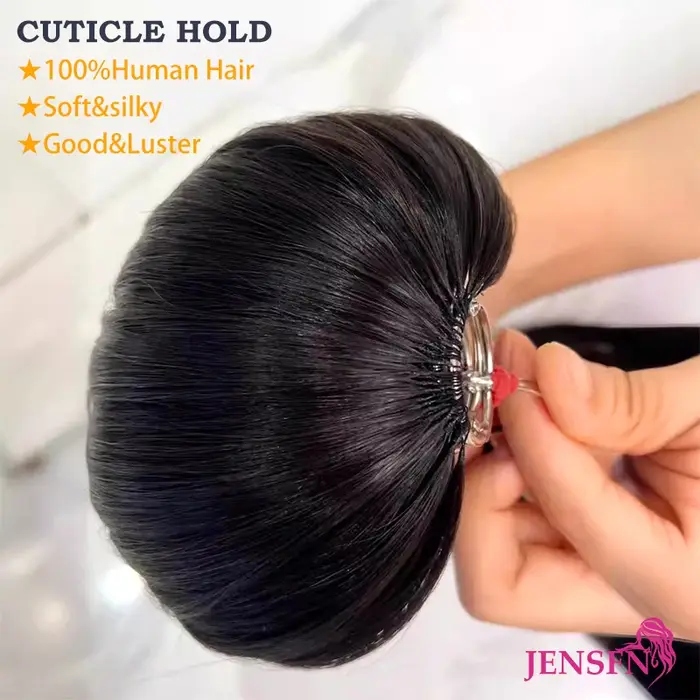 Extensions de Cheveux 100% Naturels Lisses de Troisième Génération