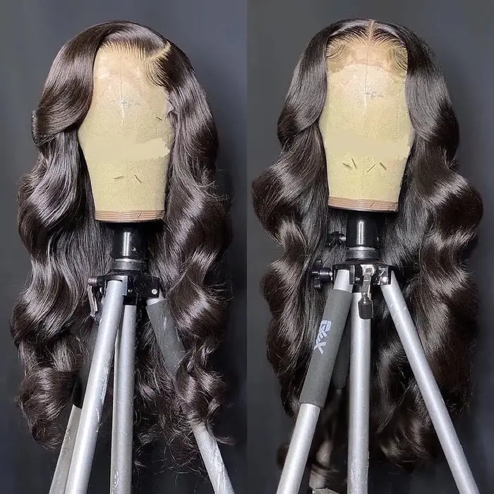 Perruque Lace Front Wig Body Wave Brésilienne Naturelle, Cheveux Sans Colle, HD, 13x4, 13x6, 28 30 3