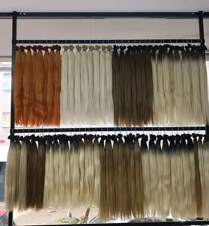 Cheveux raides pointe plate Extensions