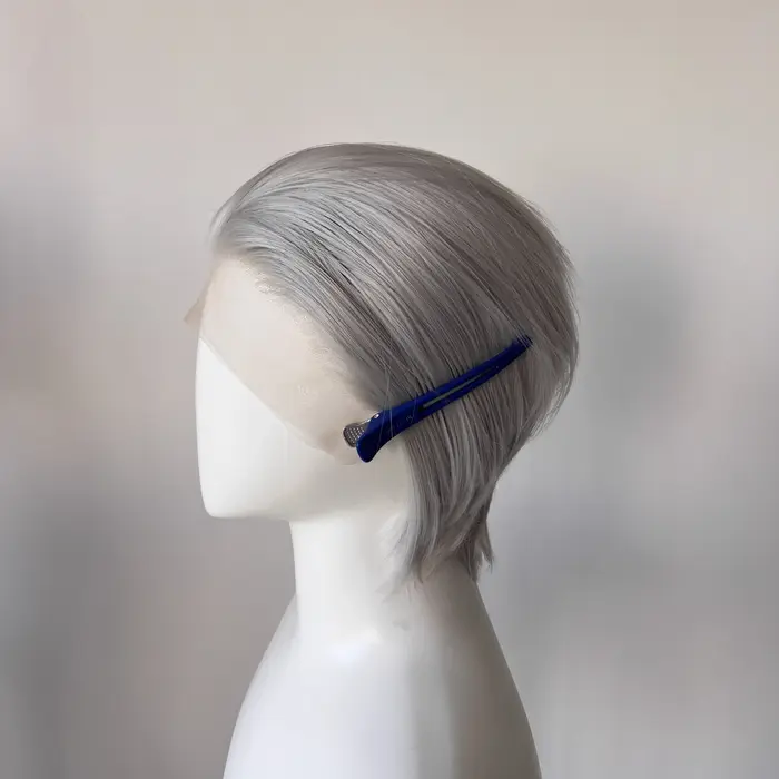 Ashely – perruque Lace Front Wig synthétique Blonde courte