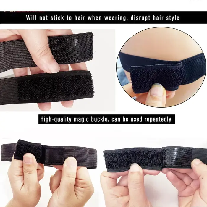 Lot de 3/5/10 élastiques à cheveux tendance pour perruques