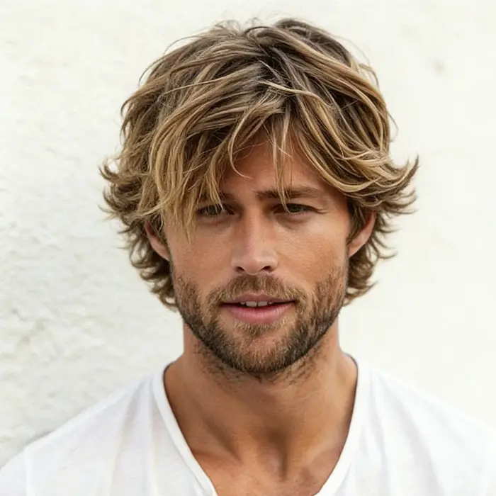 Perruque courte pour homme en cheveux naturels