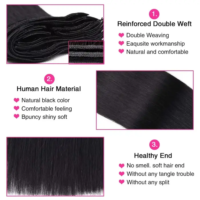 Extensions de cheveux à clipser