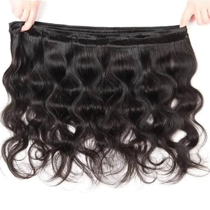 Paquets de vague de corps cheveux humains couleur noire naturelle paquet de vague de corps 30 32 34 
