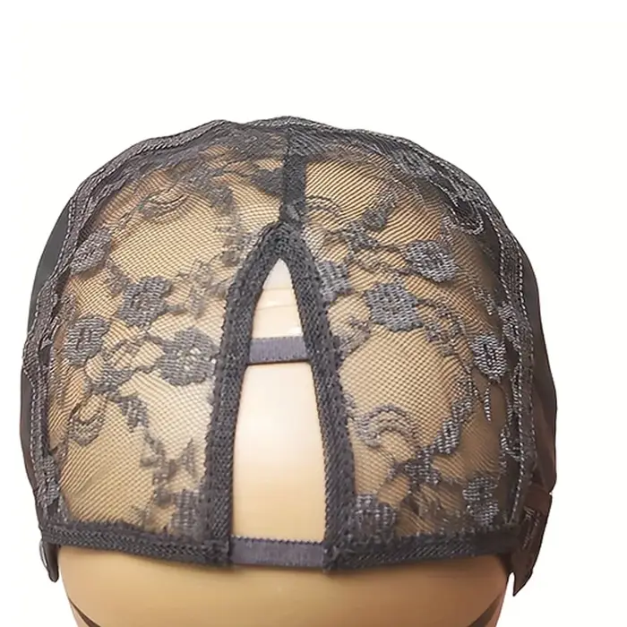 1 bonnet de perruque en V avec bande élastique et 2 boucles réglables