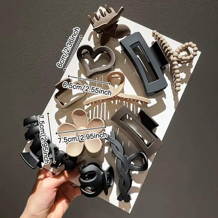Ensemble de pinces givrées haut de gamme pour femmes, 11 pièces, pince à cheveux pour tête arrière, 