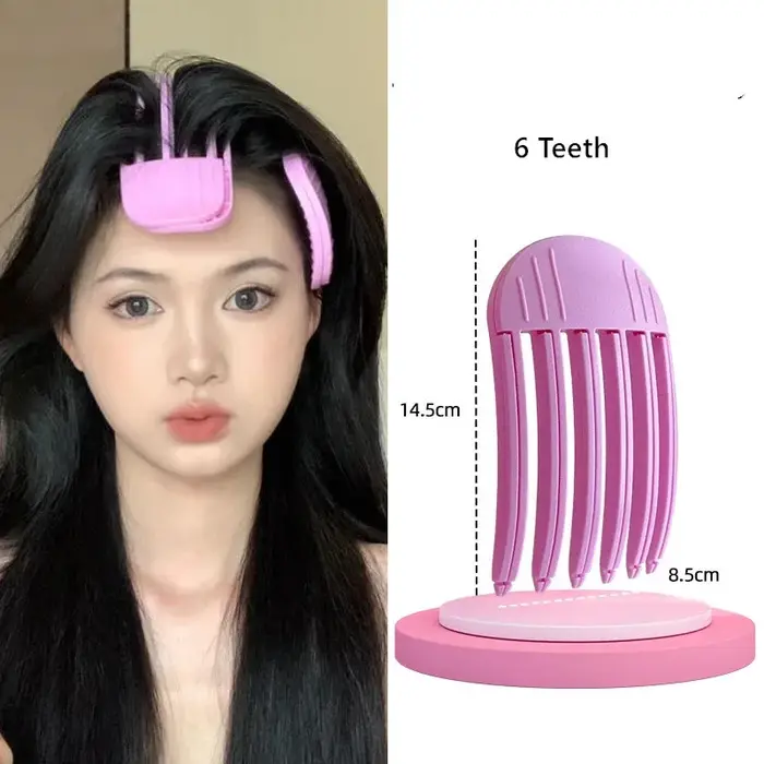 Épingle à cheveux moelleuse frangue à friser Clips racines